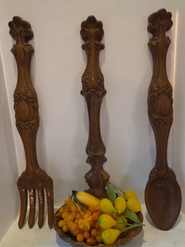 Vtg 1970s ceramic fork - ceramic, &