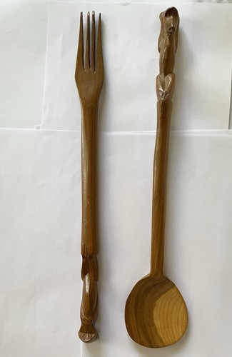Vintage mcm large - vintage, carved