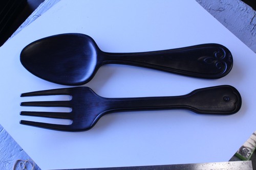 Long wooden jumbo fork - 21",