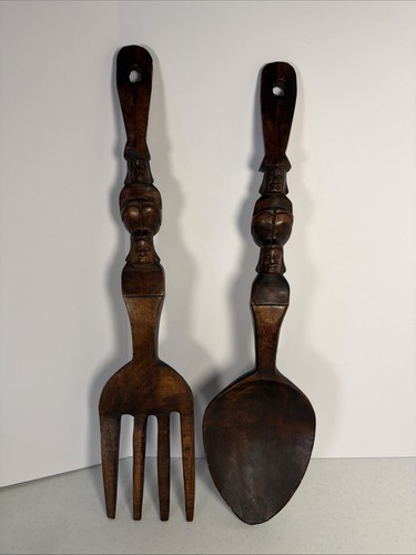 Vintage mcm large carved - vintage, 24”